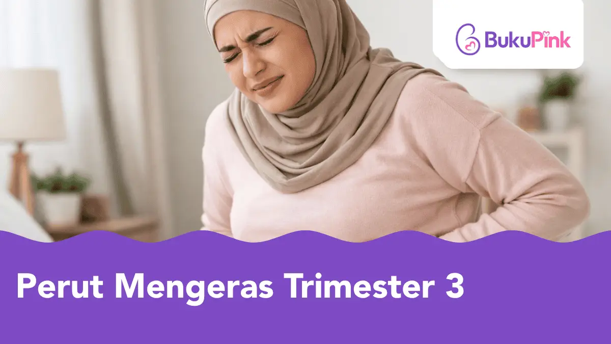 perut mengeras trimester 3